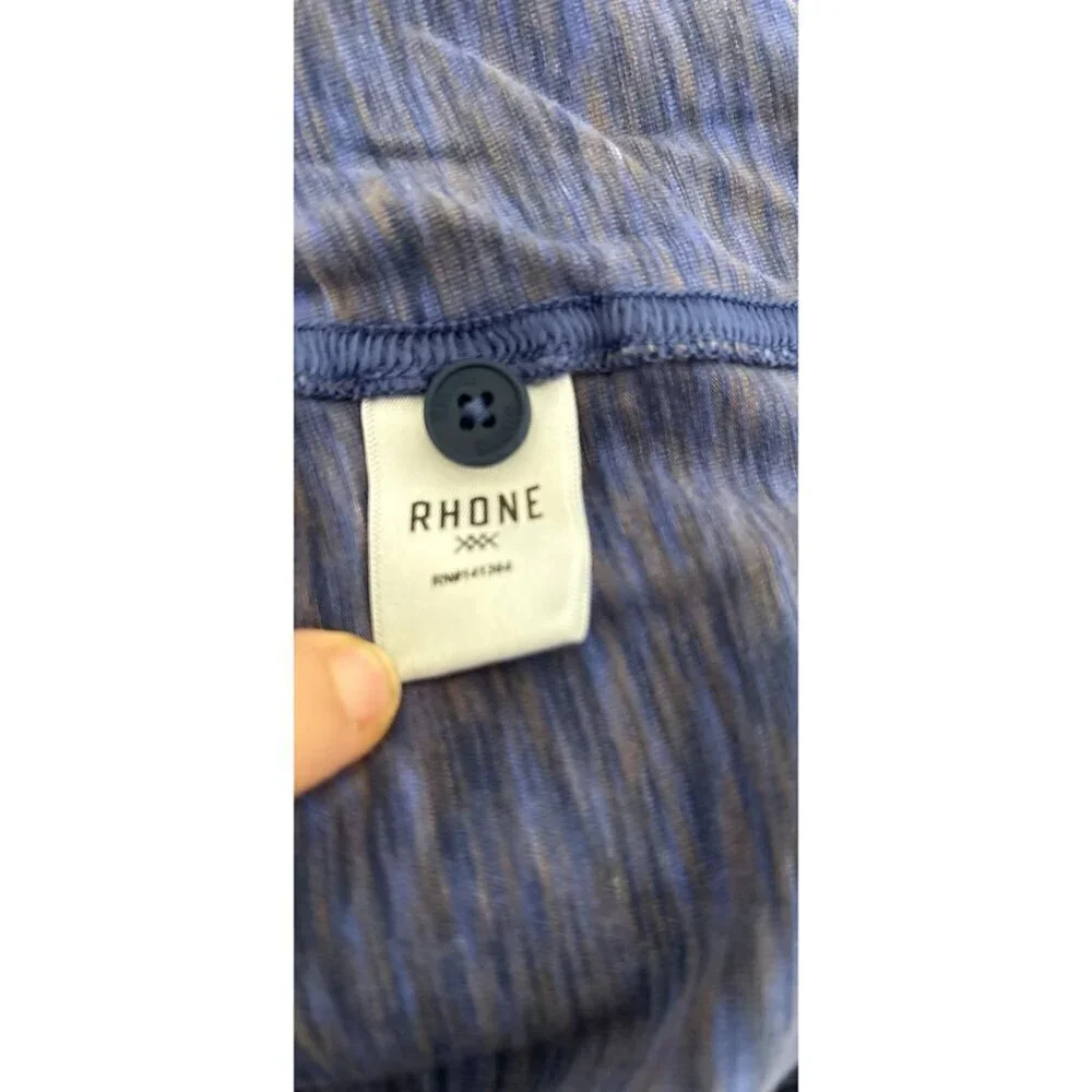 RHONE Athletic Henley Purple Jersey Long Sleeve Size XLarge